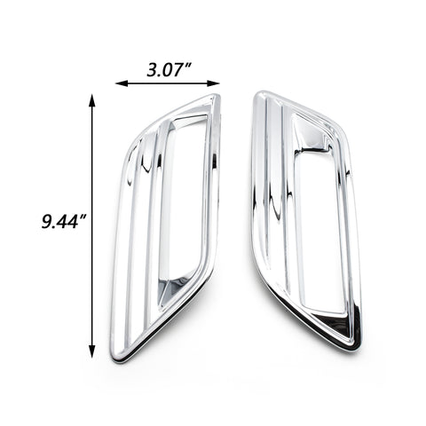 2x ABS Chrome Rear Bumper Reflector Cover Rear Fog Light Frame Moulding Trim for Nissan Sentra Sedan 2016-2019