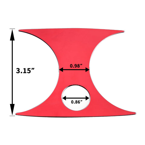 Red/ Silver Aluminum Rear Seat Air Conditioning Air Outlet Decoration Trim for Mercedes Benz C-class GLC X253