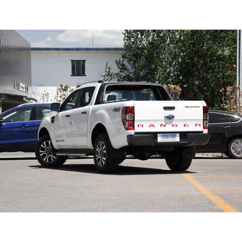 Matte Black / Red / White / Silver Rear Trunk Tailgate Vinyl Decal Insert Letter Sticker for Ford Ranger 2019