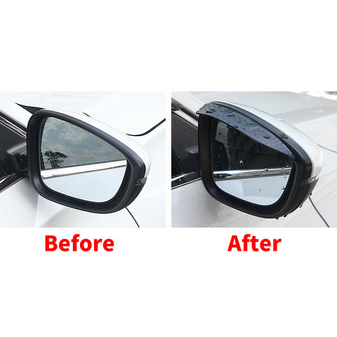 Door Side Rear View Mirror Rain Snow Visor Guard for Honda Accord 10th 2018 2019, Carbon Fiber Texture Rain Guard Visor Shade Shield