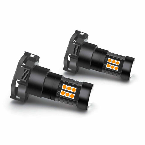 Amber PY24W 5200 Bulb Bright For BMW Audi Land Rover LED Front Turn Signal Light