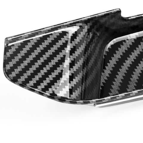 4x Carbon Fiber Black Interior Door Handle Bowl Cover Trim For Toyota RAV4 2019-2024