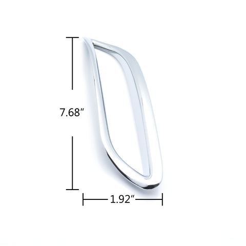 2x ABS Chrome Rear Fog Light Frame Cover Moulding Trim for Toyota Camry SE XSE 2018-2024