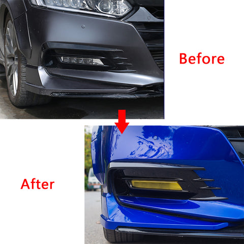 Xotic Tech Self Adhesive Front Fog Light DRL Tint Vinyl Film, Precut Fog Lamp Light Transmission Stickers Overlay Decal Exterior Decoration Compatible with Honda Accord 10th 2018 2019 2020