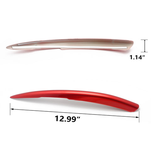 2pcs Red ABS Rear Fog Light Lamp Cover Moulding Trim for Honda Civic 2016-2019
