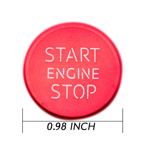 Red/ Blue Start Engine Stop Push Button Cover Sticker Fit Audi A4 A5 Q5 - S Line Style Start Stop Button Decor