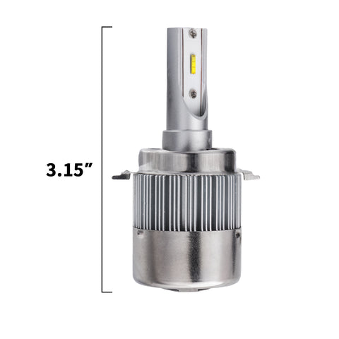 2x H7 LED Headlight Kit with Retainer Adapter Clip Holder, 6000K Xenon White / 8000K Ice Blue 8400LM High Low Beam Headlight Bulb Conversion Kit