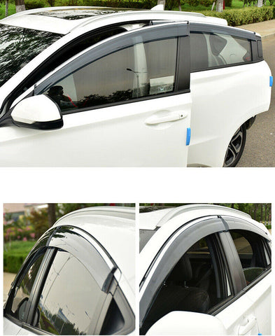 JDM Mugen Style Window Deflector Tinted Sun Visors for Honda Accord Sedan 2013-2017