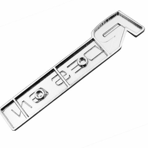 Silver/Black Metal R-Design Letter Emblem Trunk Lid Side Fender Decal Badge for Volvo