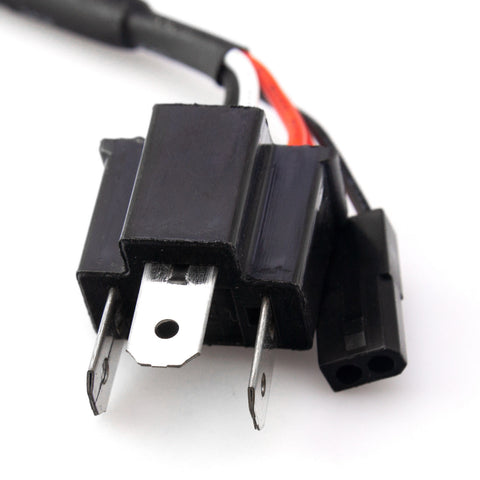 2pcs Easy Relay H4 9003 Hi/Lo Bi-Xenon HID Conversion Kit Wiring Harness