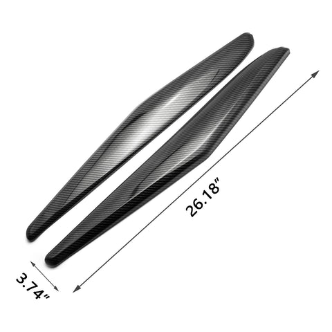 ABS Carbon Fiber / Red ABS Car Console Gear Shift Panel Cover Trim for Honda Accord 2018 2019