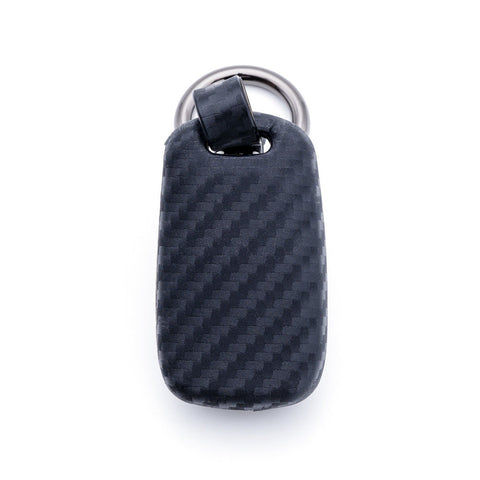 Carbon Fiber Pattern Remote Key Fob Cover Full Protection Key Case Holder for Hyundai Kia K2 K5 Flip Folding Smart Key