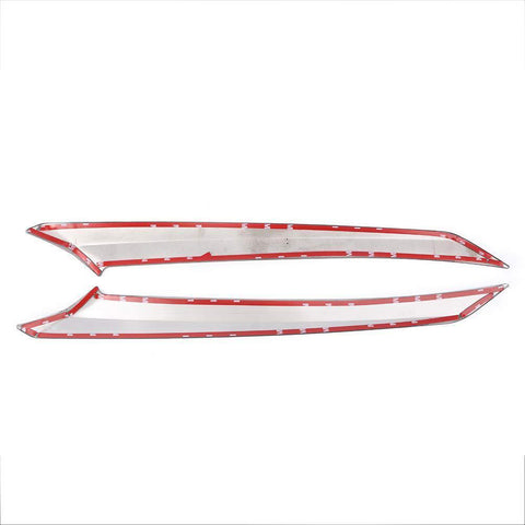 2 x Front Headlight Eyelid Cover Stainless Chrome Trim for Toyota Camry 2018-2024