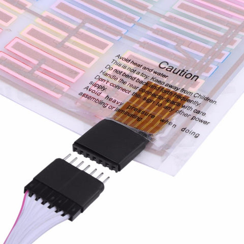 Multi Color Auto Sound Music Beat Activated Car Stickers Equalizer Glow LED Light Audio Voice Rhythm Lamp 27.63" x 6.53" / 70cm X 16cm