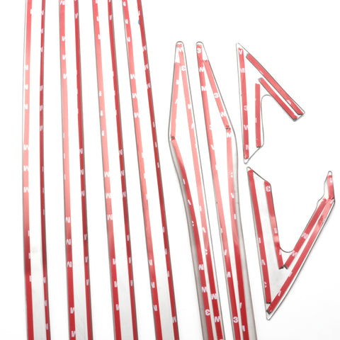 For Honda Civic 10th 2016 2017 2018 2019 2020 4-Door Stainless Steel Lower Window Frame Door Cover Molding Trim (8 Pieces)