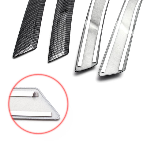 4pcs Carbon Fiber Look Car Inner Door Pull Handle Cover Armrest Grab Trim Strip for Toyota RAV4 2016-2018