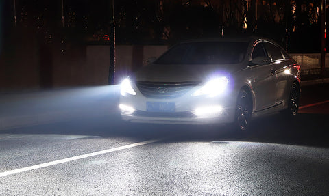 6000K Super White H7 LED Headlight Replacement Bulbs