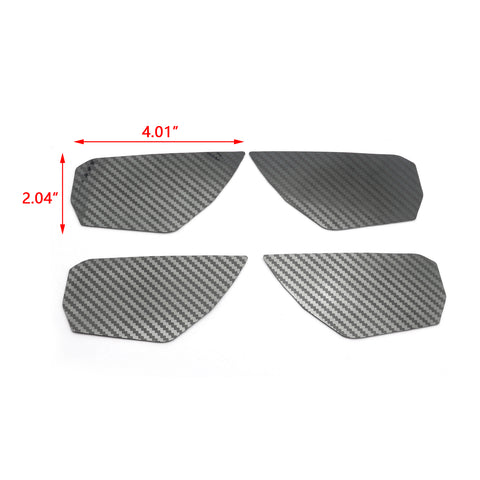 Carbon Fiber Look Door Wrist Trim Inner Door Handle Bowl Decoration Cover for Honda Civic 2020 2019 2018 2017 2016