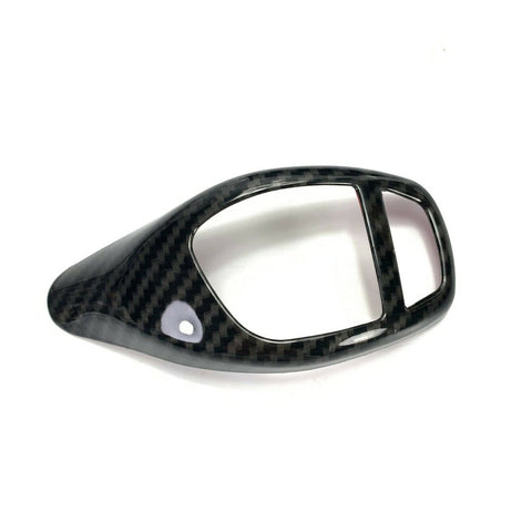 Carbon Fiber Pattern Gear Shift Knob Cover Trim for BMW F20 F21 F22 F23 F30 F32 F33 F34 F35 F36 F06 F12 F13 F25 F26 F15 F16 I8 X3 X4 X5 X6 Sports Style Car Accessories Interior Trim
