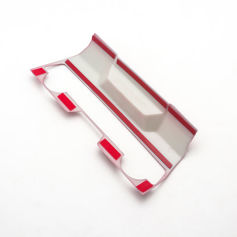 for Honda Civic 2016-2019 Dashboard AC Switch Button Panel Frame Cover Trim, Glossy Red ABS Car Console Control Function Button Cover Decor