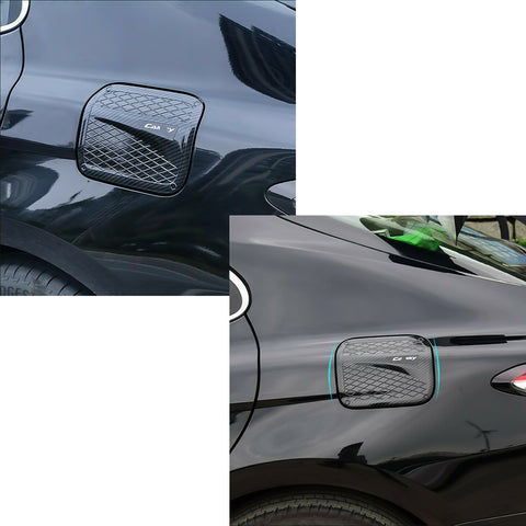 Carbon Fiber Style Sport Gas Tank Cap Cover Fuel Filler Cap Trim for Toyota Camry 2018 2019 2020
