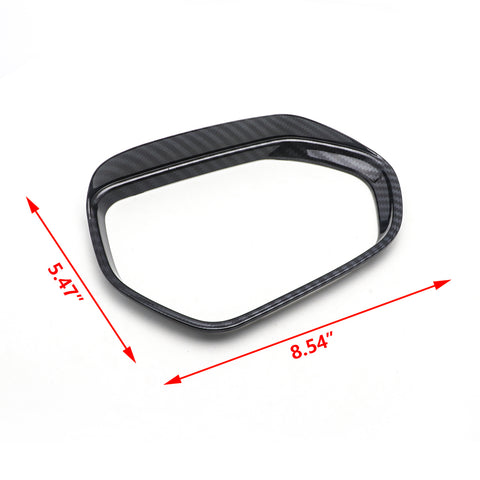 2pcs Rear View Side Mirror Rain Visor Shade Guard for Toyota Camry 2018-2024, ABS Carbon Fiber Rearview Mirror Snow Visor Anti-rain Eyebrow Trim Frame Cover