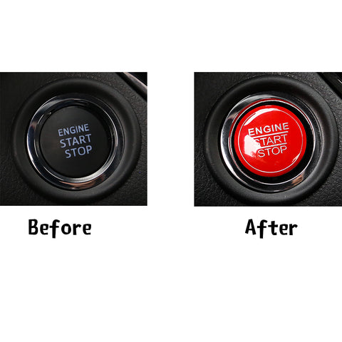 Blue / Black / Red Keyless Engine Push Start Stop Button Cap Trim for Toyota Camry Tacoma Corolla Prius Avalon Yaris