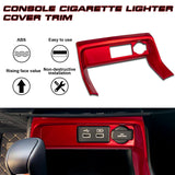 Sporty Red Console Cigarette Lighter Cover Trim For Honda Civic 11th Gen 2022+