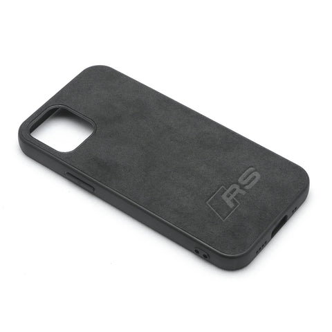 Ultra Thin Lightweight Luxury Alcantara Suede Leather RS Logo Protective Smart Phone Cover Case Protective Designed For Apple iPhone 12 Mini