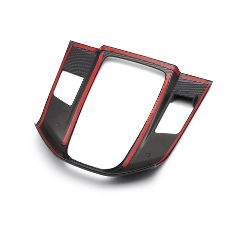 Carbon Fiber Style Gear Shift Knob Console Panel Frame Cover Trim for Honda CR-V CRV 2017 2018 2019 2020 2021