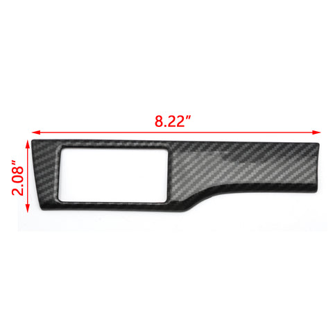 ABS Carbon Fiber Headlight Switch Button Panel Frame Cover Trim for Honda Civic 2016-2019