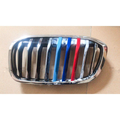 3pcs M-Colored Sport Grille Kidney Insert Trims for 2018 BMW 2 Series 220i 230i (9-beams Grille)