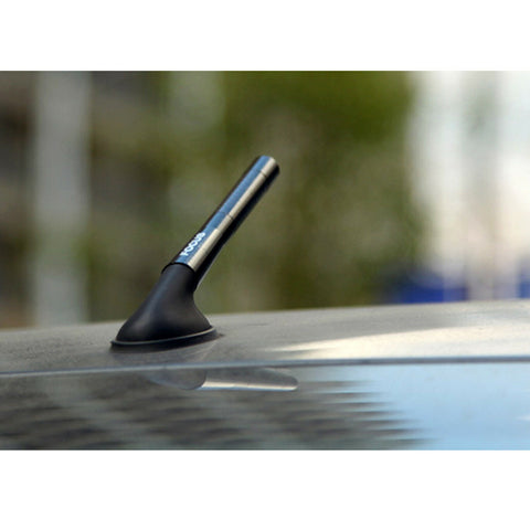 3" Short Screw-on Mast Antenna for Nissan Frontier 1998-2018, Carbon Fiber AM/FM Radio Vehicle Car Screw-in Stubby Aerial Replacement