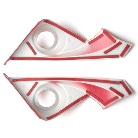 Interior Front Door Stereo Speaker A-Pillar Cover Trim Accessories for Honda Civic 10th Gen 2016 2017 2018 2019 2020 - Red (2pcs)