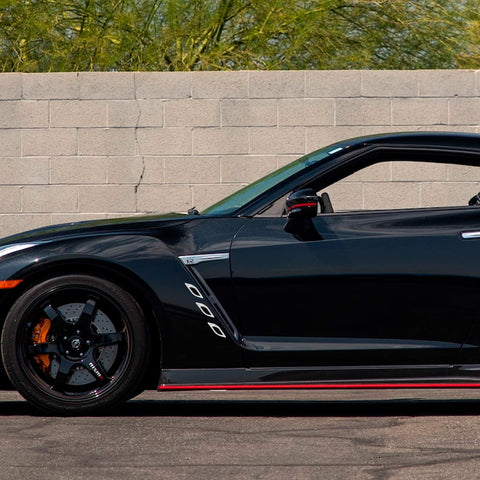 6x White w/ Carbon Fiber Pattern 3D PVC Night Reflect Car Vent Edge Bumper Decal