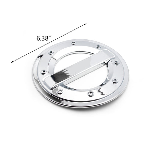 ABS Chrome Gas Tank Cap Cover Protector Oil Fuel Filler Cap Garnish Trim for Toyota RAV4 2013-2018