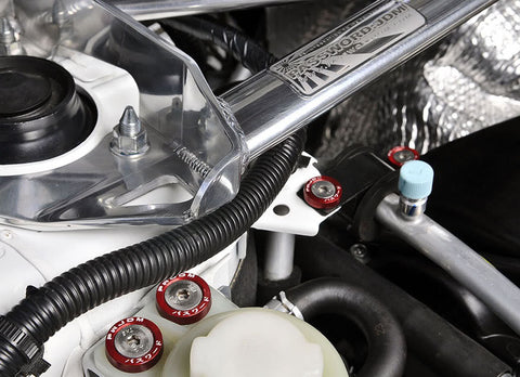 Blue / Black / Red / Gold / Purple / Silver Fender Bumper Washer Bolt, CNC Finishing Washer Engine Bay Screw Dress Up Fastener Kit