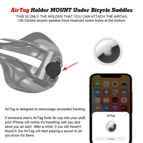 AirTag Bicycle Saddles Mount Holder Specialized TREK Bontrager Aeolus Series Saddles