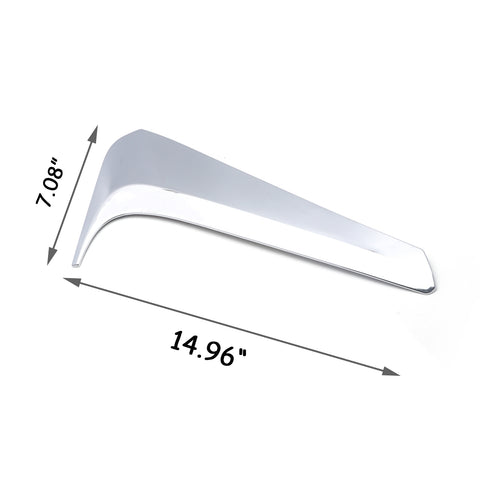 for Toyota Highlander 2015-2019 Stainless Steel Car Rear Window Spoiler Pillar Cover Trunk Wing Side Beveled Window Trim