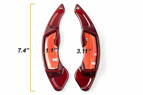 1 set Pure Real Carbon Fiber Steering Wheel Paddle DSG Shifter for Scion FRS Toyota GT86 Subaru Forester 2013 and up