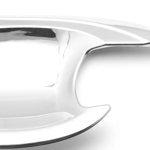 Exterior Door Handle Bowl Insert Molding Cover Decorative Protector Trim Chrome ABS for Honda Civic 10th Gen Sedan 2016 2017 2018 2019 2020 w/ keyless hole