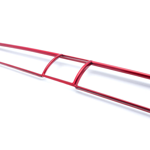 ABS Carbon Fiber / Red ABS Middle Air Vent Outlet Trim for Toyota Camry 2018 2019 2020