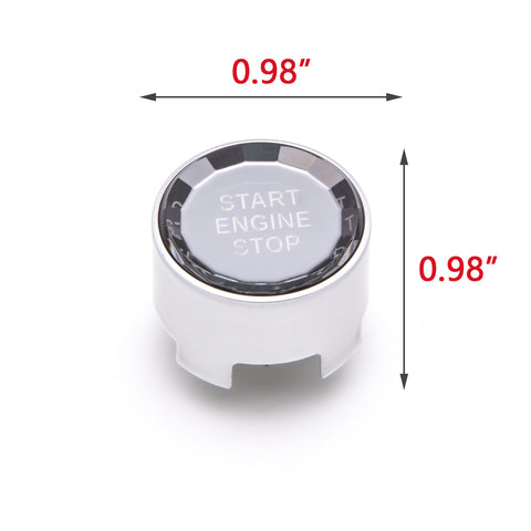 Red / Silver / Blue / Black Crystal Start Stop Button Cover Trim Engine Ignition Switch Replacement Cap for BMW 1 2 3 4 5 7 Series X1 X3 X5