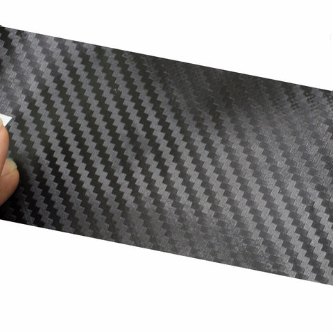4 x Car Carbon Fiber Pattern Door Sill Pedal Protector Sticker Anti-Scratch Decal