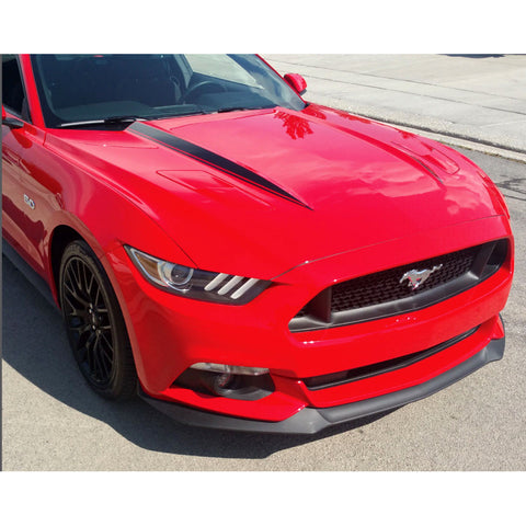 Xotic Tech Hood Spear Side Stripe Decal Sticker for Ford Mustang 2015 2016 2017 Glossy Black