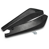 JDM Gloss Black Rear Bumper Fin Canard Splitter Diffuser Valence Wrap Angle Spoiler Lip Universal Fit for cars, off-roads, SUVs, Trucks - With Screws
