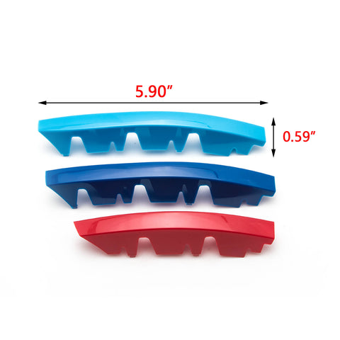 3pcs M-performance M-colored Grille Kidney Insert Trims Stripe Cover for BMW G29 Z4 2019-up (13 beam bars)