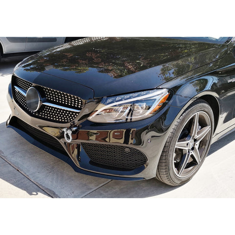 Silver Metal Track Racing Style Aluminum Tow Hook For Mercedes Benz C E S M GLA GLK