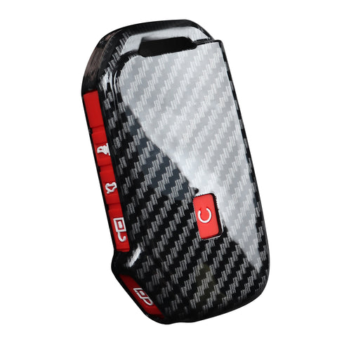 5-Button Carbon Fiber Texture Full Protect Remote Key Fob For Kia Sorento 2018+