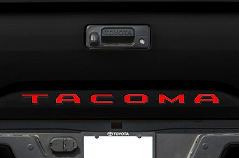 Matte Black \ Brushed Gold \ Brushed Silver\ Red Vinyl Insert Letters Decal Sticker For Toyota Tacoma 2016-2018 Rear Tailgate